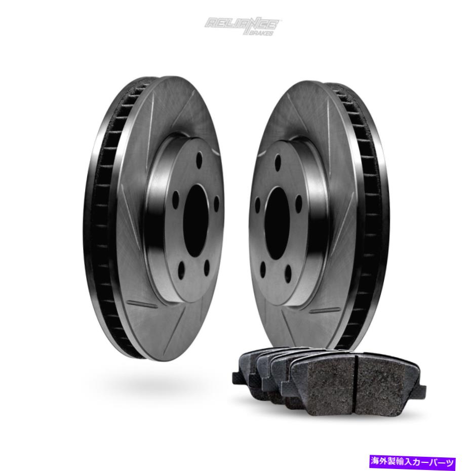 brake disc rotor [フロント]黒いスロット付きローターとセラミックパッドBBSF.35164.02 [FRONT] Black Slotted Rotors and Ceramic Pads BBSF.35164.02【並行輸入品】