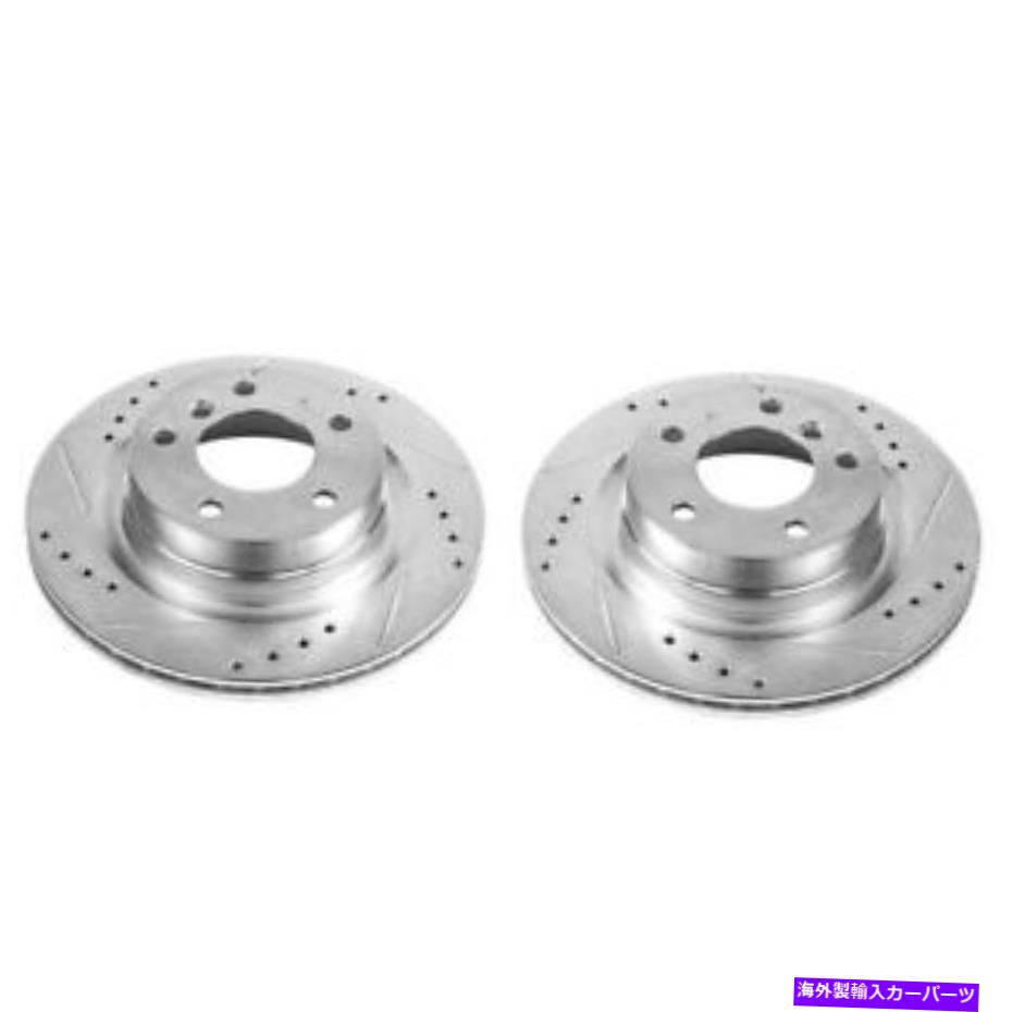 brake disc rotor 14-16 BMW 228iリアルエボリューションドリル＆スロットローターのパワーストップ - ペア PowerStop for 14-16 BMW 228i Rear Evolution Drilled & Slotted Rotors - Pair【並行輸入品】
