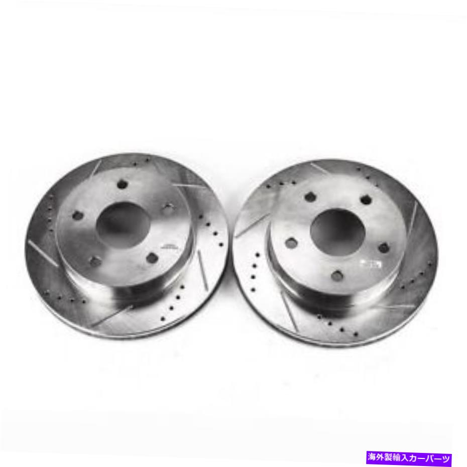 brake disc rotor 00-01 Dodge RAM 1500フロントエボリューションドリル＆スロットローターのパワーストップ - PowerStop for 00-01 Dodge Ram 1500 Front Evolution Drilled & Slotted Rotors -【並行輸入品】