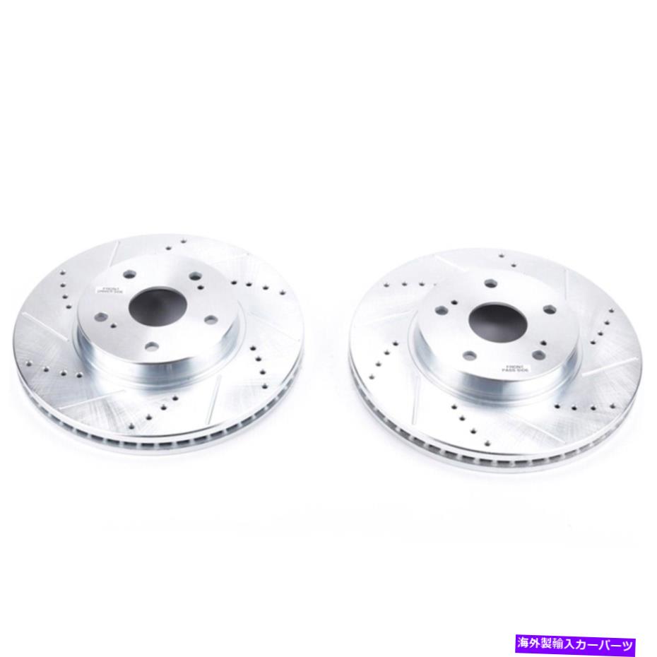 brake disc rotor JBR1717XPR PowerStop 2ホイールセットブレーキディスクスバルレガシー2015-2019のフロント JBR1717XPR Powerstop 2-Wheel Set Brake Discs Front for Subaru Legacy 2015-2019【並行輸入品】