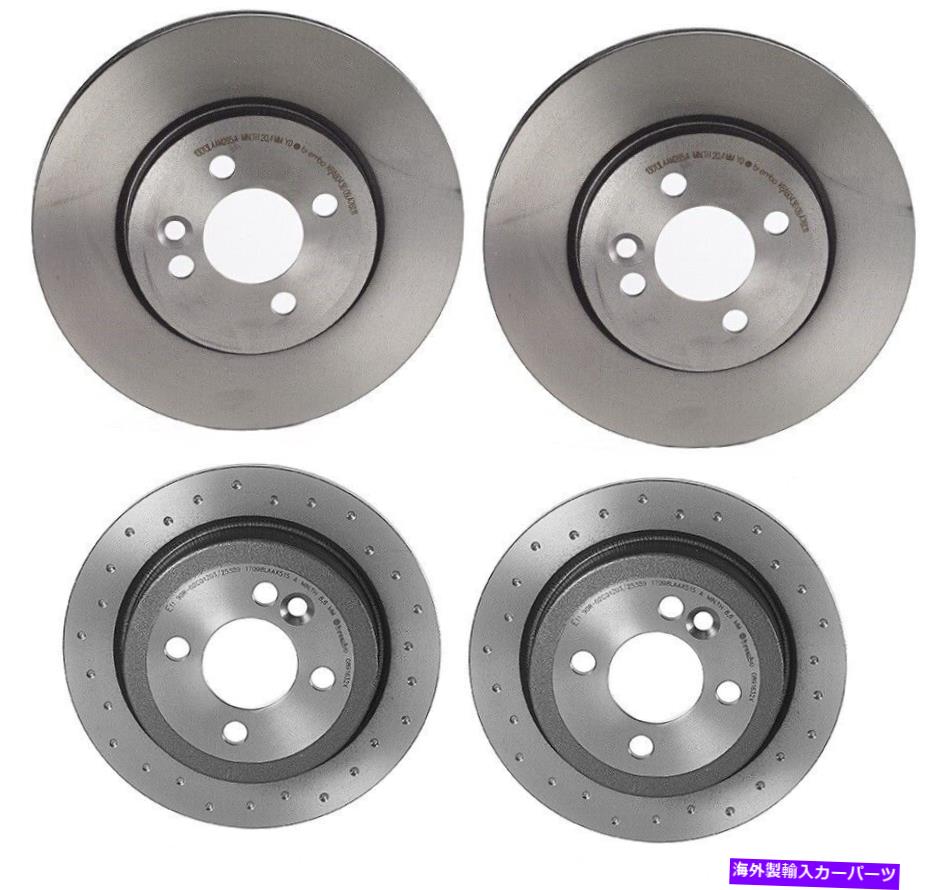 brake disc rotor ブレンボフロントUVリアドリルドディスクブレーキローターキットミニクーパーR56 R57 R58用 Brembo Front UV Rear Drilled Disc Brake Rotors Kit for Mini Cooper R56 R57 R58【並行輸入品】