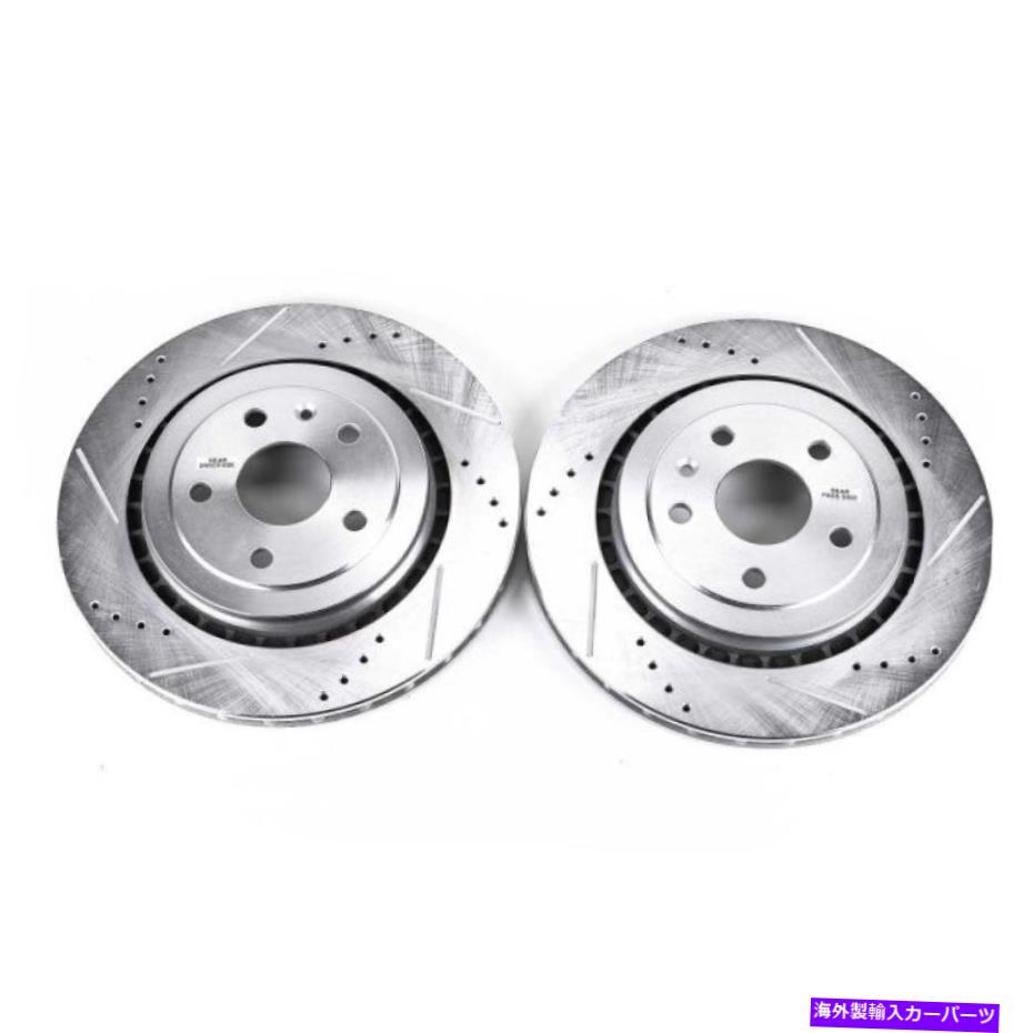 brake disc rotor AR82184XPRパワーストップAR82184XPRリアエボリューションドリルおよびスロット付きローターペア Ar82184xpr Power Stop Ar82184xpr Rear Evolution Drilled And Slotted Rotor Pair【並行輸入品】