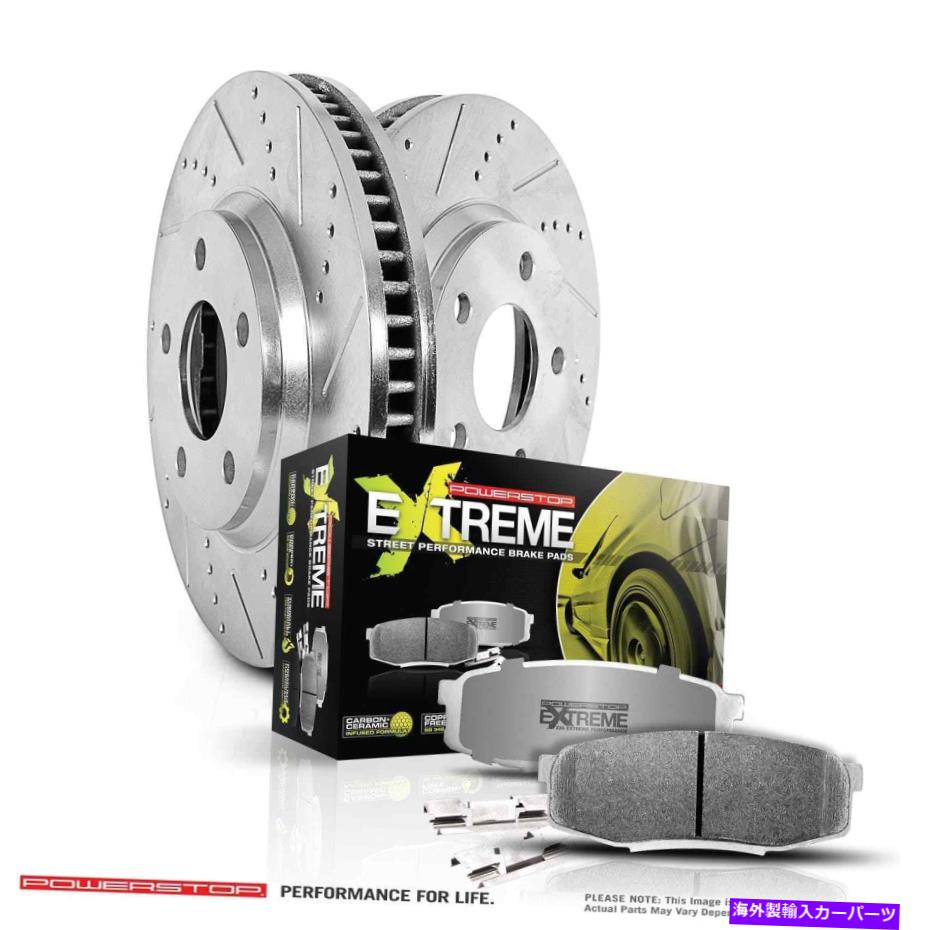 brake disc rotor パワーストップK6961-26 Z26ストリートウォリアーフロントセントラ用のクリックブレーキキット Power Stop K6961-26 Z26 Street Warrior 1-Click Brake Kit for Front Sentra【並行輸入品】