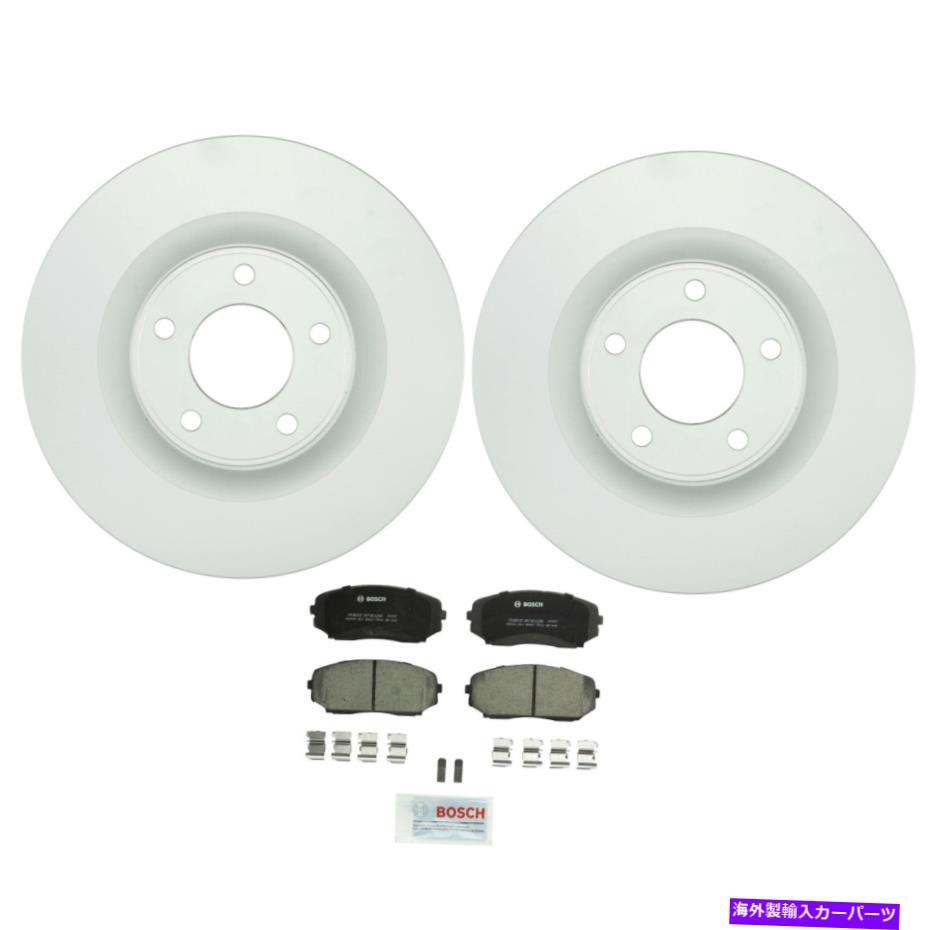 brake disc rotor ボッシュ2フロントベントローター320mm＆セラミックディスクブレーキパッドキットフォードリンカーン Bosch 2 Front Vented Rotors 320mm & Ceramic Disc Brake Pads Kit For Ford Lincoln【並行輸入品】