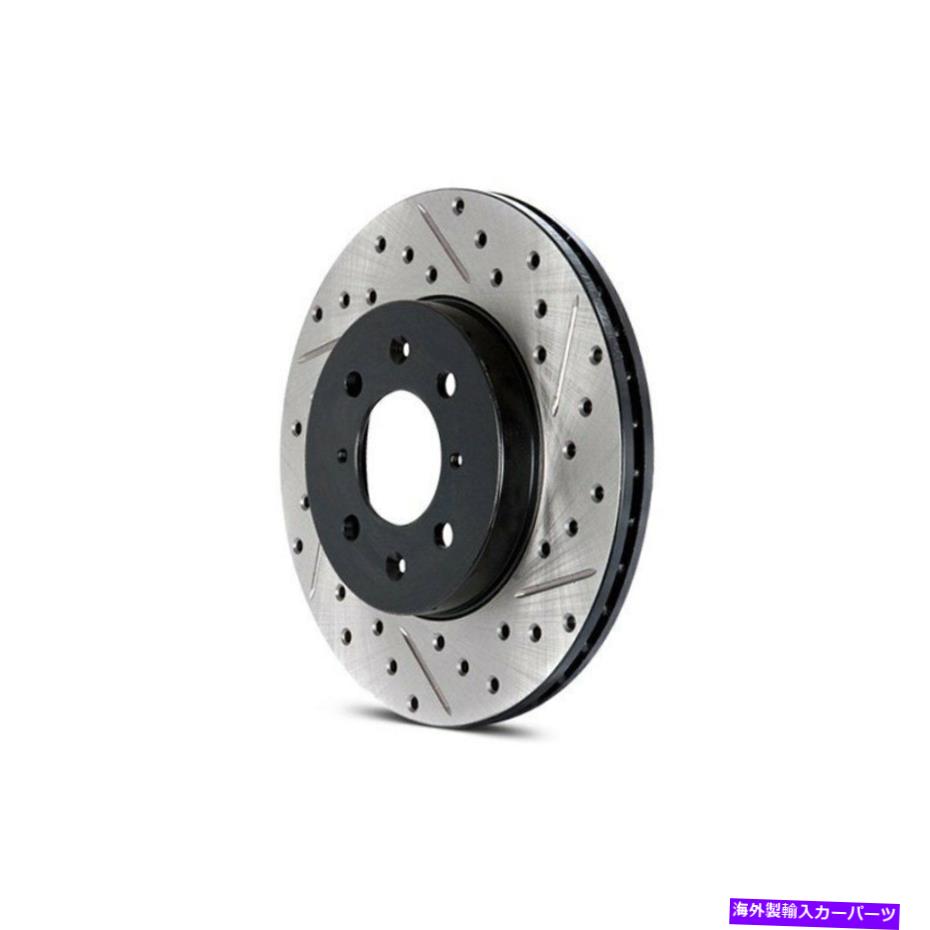 brake disc rotor ポルシェカイエン04-10ブレーキロータースポーツドリル＆スロット1ピースフロント用 For Porsche Cayenne 04-10 Brake Rotor Sport Drilled & Slotted 1-Piece Front【並行輸入品】