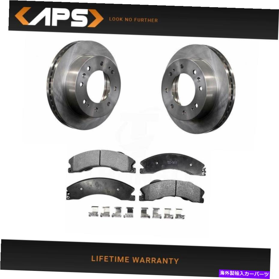 brake disc rotor シボレーGMC K8T-100086用のフロントセラミックブレーキパッドとローターキット Front Ceramic Brake Pads & Rotors Kit for Chevrolet GMC K8T-100086【並行輸入品】