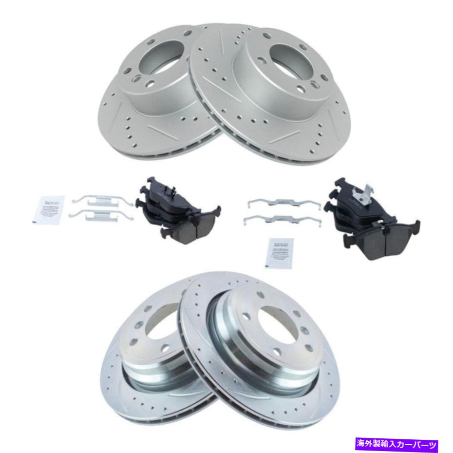 brake disc rotor BMW 525i 2001-2003 TRQ BKA12730パフォーマンスセラミックフロント＆リアブレーキキット For BMW 525i 2001-2003 TRQ BKA12730 Performance Ceramic Front & Rear Brake Kit【並行輸入品】