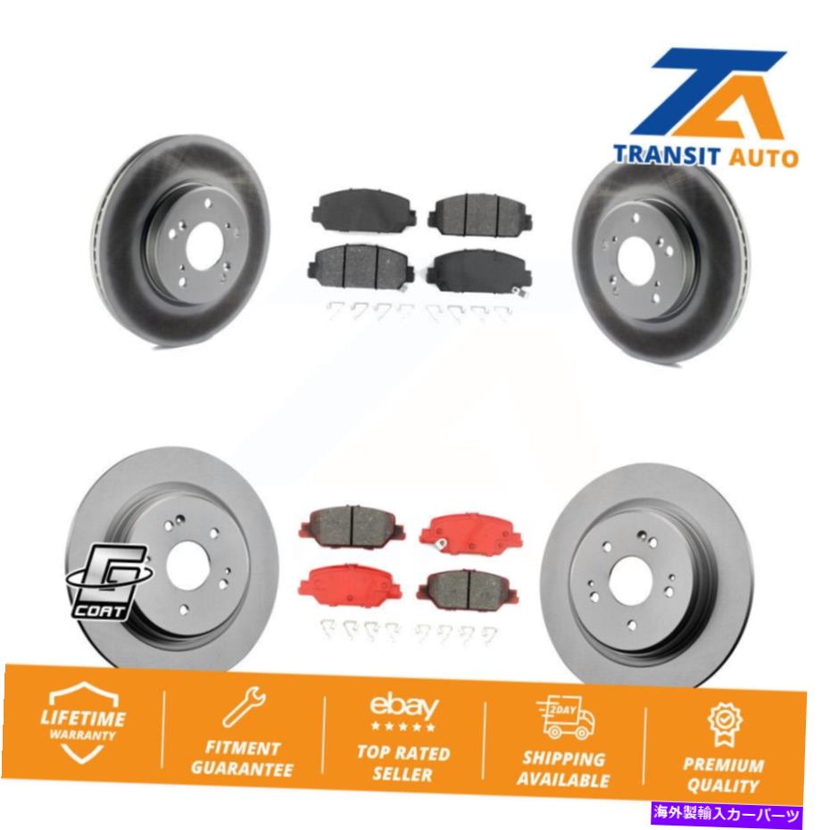 brake disc rotor フロントリアコートディスクブレーキローター2020 Honda CR-V 2.0L用セミメタルパッドキット Front Rear Coat Disc Brake Rotors Semi-Metallic Pad Kit For 2020 Honda CR-V 2.0L【並行輸入品】