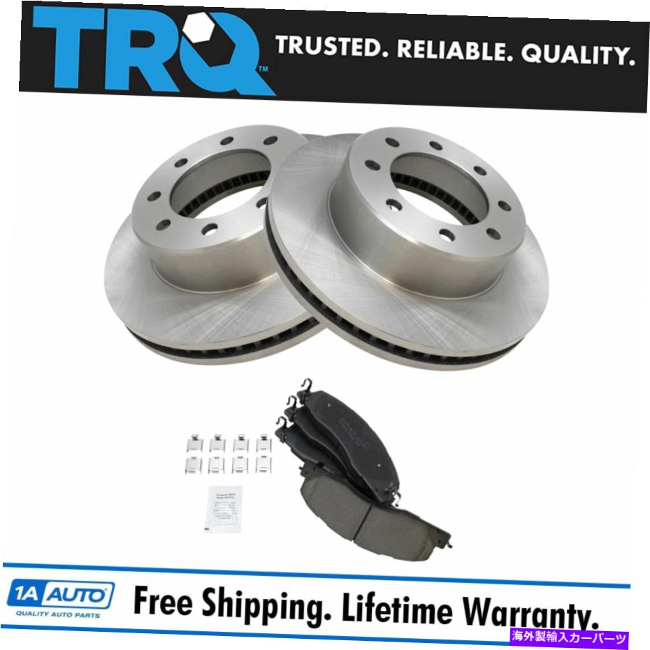 brake disc rotor RAM 1500 2500 3500トラック用のTRQフロントPOSIセラミックディスクブレーキパッド＆ローターキット TRQ Front Posi Ceramic Disc Brake Pads & Rotors Kit for Ram 1500 2500 3500 Truck【並行輸入品】