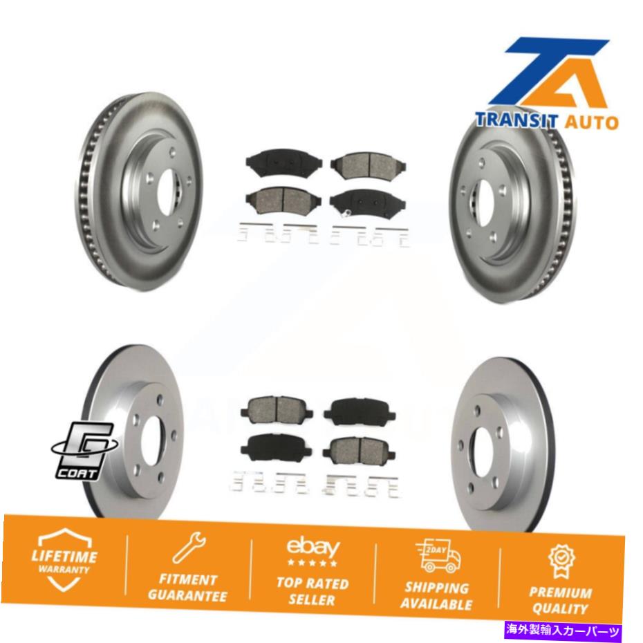 brake disc rotor ポンティアックグランプリビュイック用のフロントリアコーティングブレーキローターローターセミメタリックパッドキット Front Rear Coated Brake Rotor Semi-Metallic Pad Kit For Pontiac Grand Prix Buick【並行輸入品】 61,408円