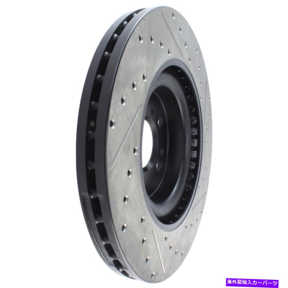 brake disc rotor ディスクブレーキロータースポーツクロスドリルとスロット付きフロント右ストップテック127.35091R Disc Brake Rotor-Sport Cross-Drilled and Slotted Front Right Stoptech 127.35091R【並行輸入品】