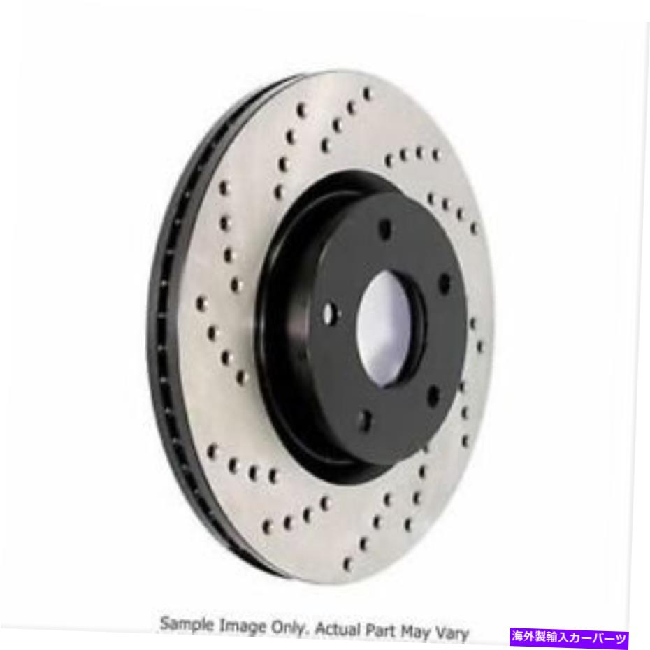 brake disc rotor 中心128.33125Lスポーツクロスドリルドブレーキローター。左奥 Centric 128.33125L Sport Cross Drilled Brake Rotor; Rear Left【並行輸入品】