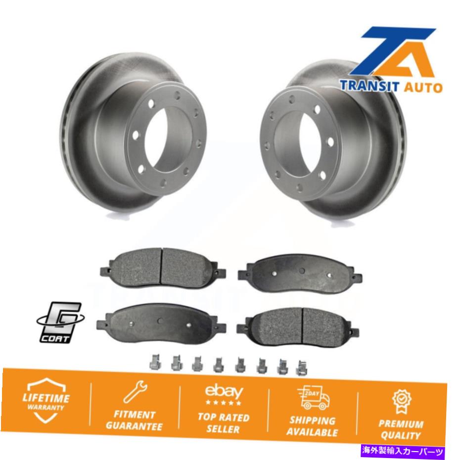 brake disc rotor 2005年から2007年のフォードF-250スーパーデューティF-350のリアコートブレーキローターセラミックパッドキット Rear Coat Brake Rotors Ceramic Pad Kit For 2005-2007 Ford F-250 Super Duty F-350【並行輸入品】