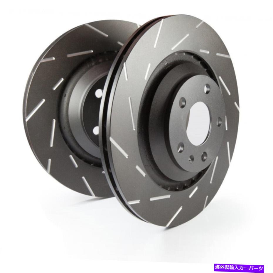 brake disc rotor Jeep Renegade 2015-2018リアローターのEBC 1.4LターボUSRスロット EBC For Jeep Renegade 2015-2018 Rear Rotors 1.4L Turbo USR Slotted【並行輸入品】