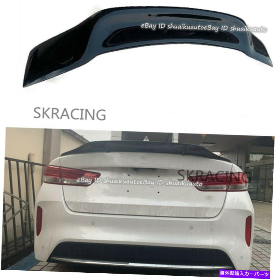 海外製 エアロパーツ KIA 2016-2018に適し Fit for KIA 2016-2018 Optima K5 Gloss Black Rear Trunk Wing Lip Spoiler【並行輸入品】|Us Custom Parts Shop USDM