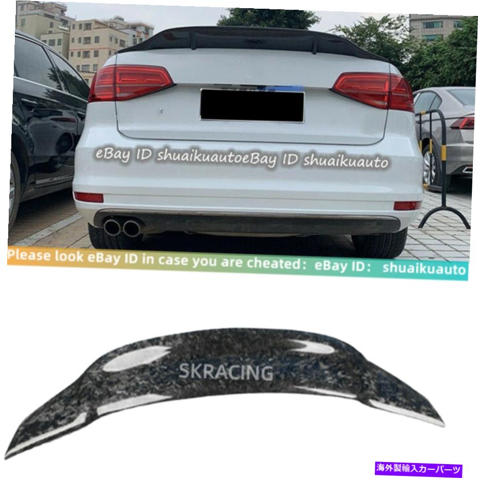 海外製 エアロパーツ フィットフォルクスワーゲンVWジェッタMK6鍛造カーボンファイバーリアトランクスポイラーウィングリップ Fits Volkswagen VW Jetta MK6 Forged Carbon Fiber Rear Trunk Spoiler Wing Lip【並行輸入品】