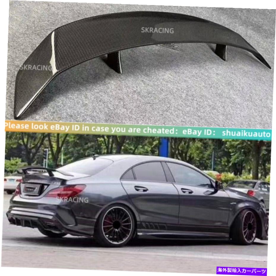 海外製 エアロパーツ Benz W117 CLA200 CLA250 CLA45 2013-2019カーボンファイバートランクスポイラーウィングに適合 Fits For Benz W117 CLA200 CLA250 CLA45 2013-2019 Carbon Fiber Trunk Spoiler Wing【並行輸入品】|Us Custom Parts Shop USDM
