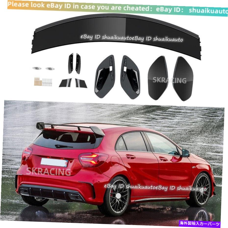 海外製 エアロパーツ メルセデスX156 GLAクラスGLA250 A45 AMG AA +ボルトセット用のリアトランクスポイラーウィング Rear Trunk Spoiler Wing for Mercedes X156 GLA-Class GLA250 A45 AMG AA +Bolts Set【並行輸入品】