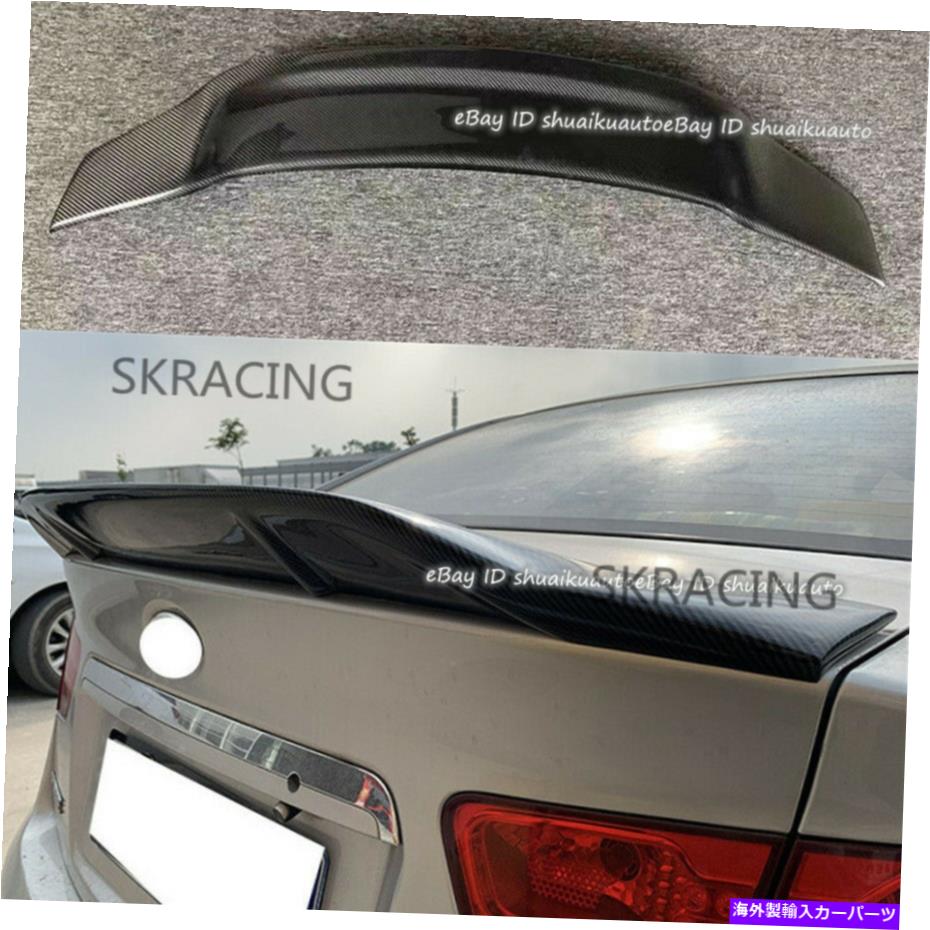 海外製 エアロパーツ KIA 2016-2018 Optima K5カーボンファイバーリアトランクウィングリップスポイラーに適しています Fit for KIA 2016-2018 Optima K5 Carbon Fiber Rear Trunk Wing Lip Spoiler【並行輸入品】