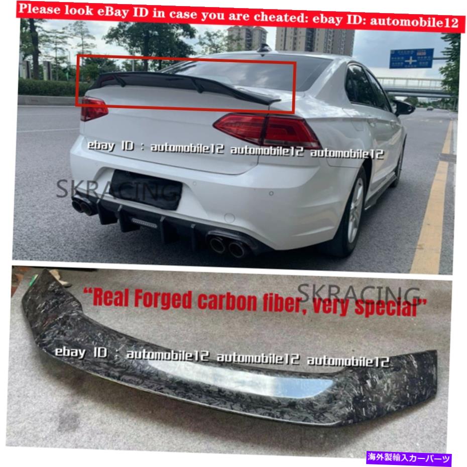 海外製 エアロパーツ フォルドカーボンファイバーリアトランクスポイラーウィングリップフォルクスワーゲンVWジェッタMK6 Forged Carbon Fiber Rear Trunk Spoiler Wing Lip For Volkswagen VW Jetta MK6【並行輸入品】