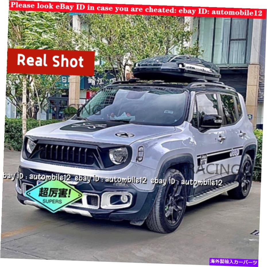 海外製 エアロパーツ 2015年2016-2018 Jeep Renegade Abs Black Front Bumper Center Hood Grill Mesh For 2015 2016-2018 Jeep Renegade ABS Black Front Bumper Center Hood Grill Mesh【並行輸入品】