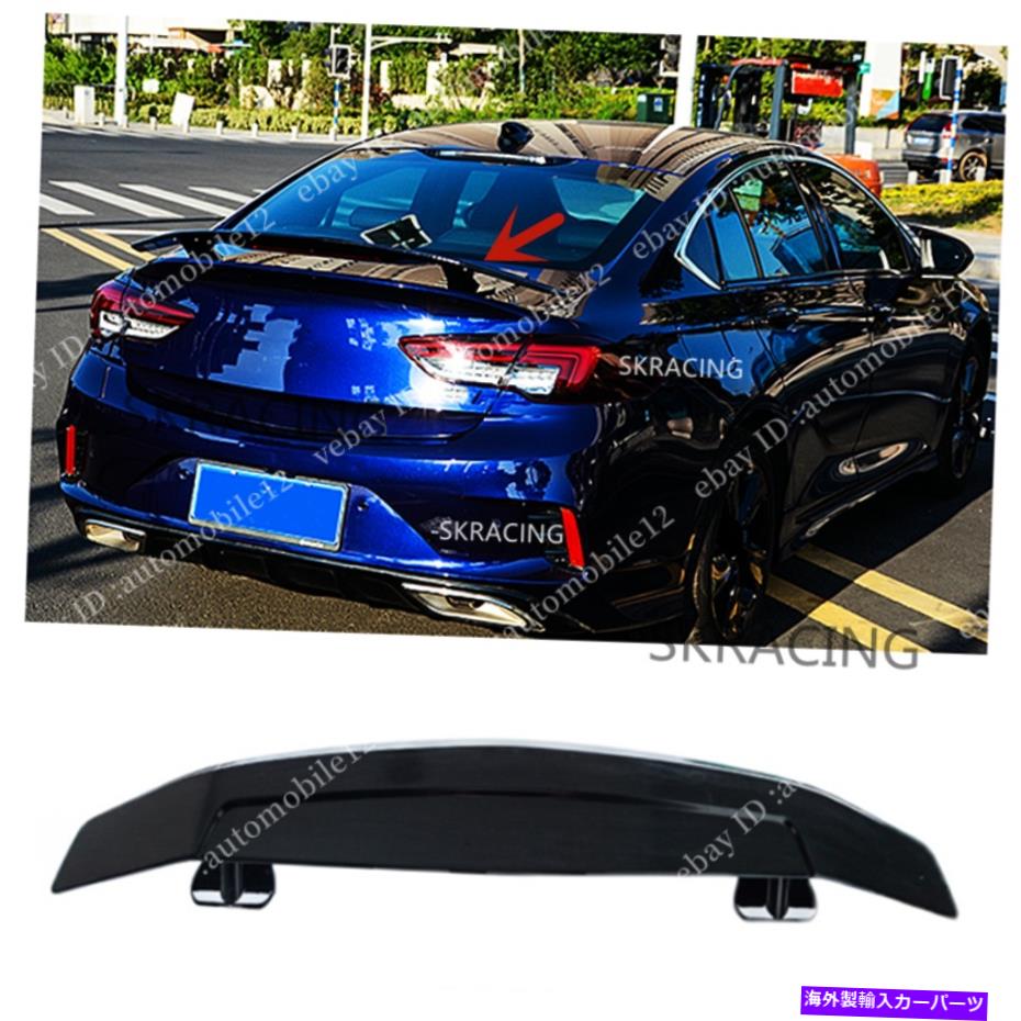 海外製 エアロパーツ Buick Regal GS GSI 2017-2021 GLOSS BLACK TRUNK LIPネタバレ翼w/光の場合 For Buick Regal GS GSI 2017-2021 Gloss Black Trunk Lip Spoiler Wing W/ Light【並行輸入品】