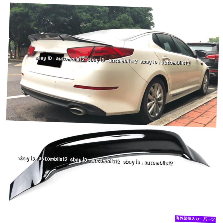 海外製 エアロパーツ 2011-2016 kia optima glossy black tailトランクリップスポイラーウィングrスタイル For 2011-2016 Kia Optima Glossy black Rear Tail Trunk Lip Spoiler Wing R-Style【並行輸入品】