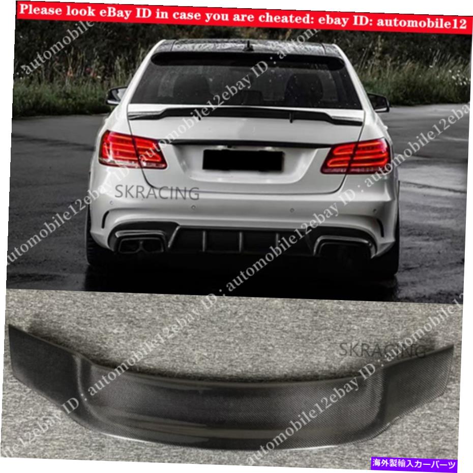海外製 エアロパーツ 10-16 W212 E300 E350 E550 E63 AMGセダンRTスタイルカーボンファイバートランクスポイラー FOR 10-16 W212 E300 E350 E550 E63 AMG SEDAN RT STYLE CARBON FIBER TRUNK SPOILER【並行輸入品】