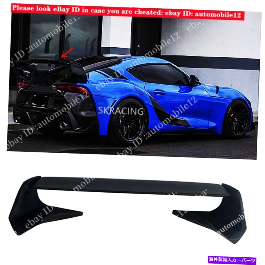海外製 エアロパーツ トヨタスープラA90 A91 MK5 2020 2021未塗装GTトランクスポイラーウィング3PC Fits Toyota Supra A90 A91 MK5 2020 2021 Unpainted GT Trunk Spoiler Wing 3PC【並行輸入品】