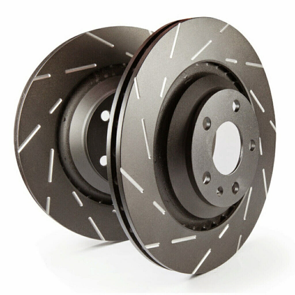 brake disc rotor Oldsmobile AuroraのEBC 1997-2003フロントローターUSRスロット付きFWD 16INホイール3.8 EBC For Oldsmobile Aurora 1997-2003 Front Rotors USR Slotted FWD 16in Wheels 3.8【並行輸入品】