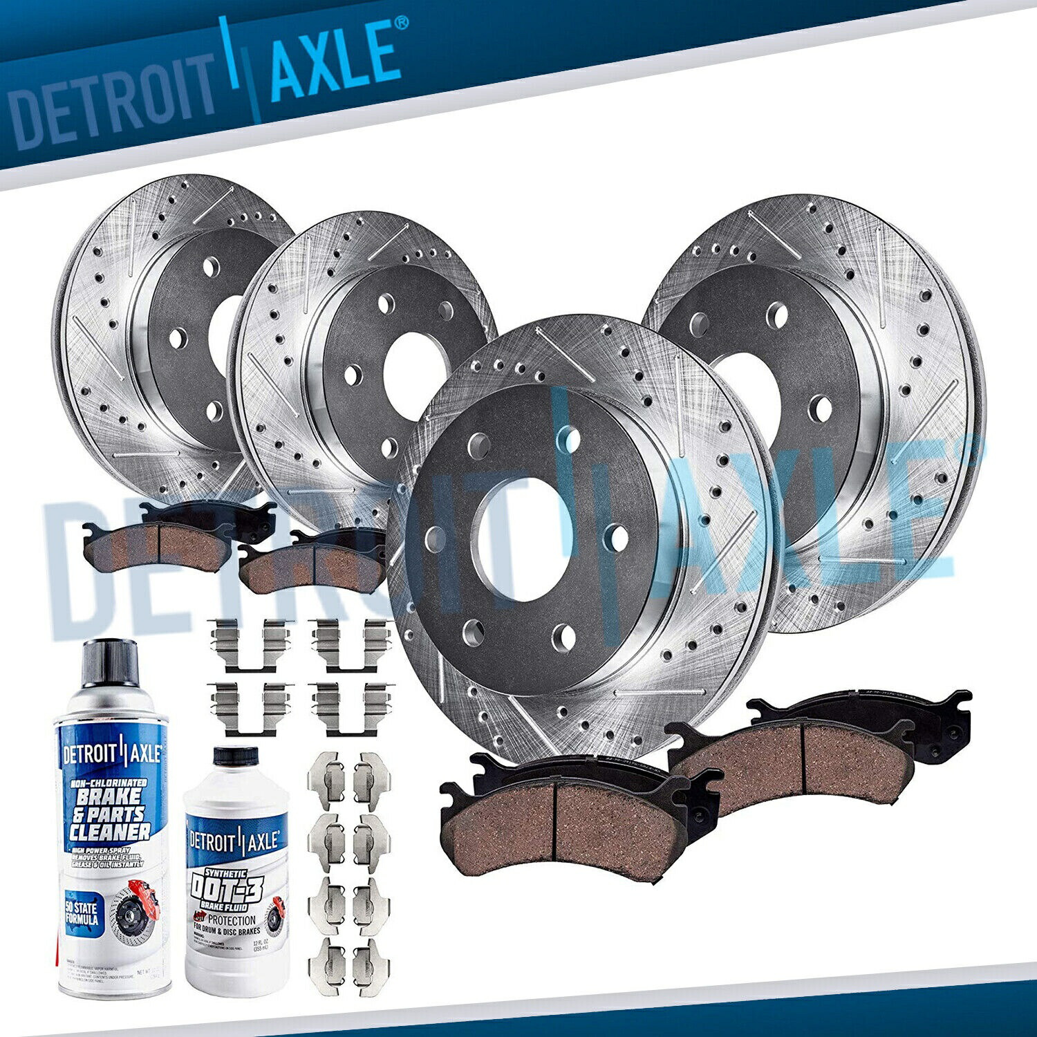 brake disc rotor 2007年から2009年のFord Expedition Lincoln Navigatorのフロント＆リアローター+ブレーキパッド Front & Rear Rotors+ Brake Pads for 2007-2009 Ford Expedition Lincoln Navigator【並行輸入品】