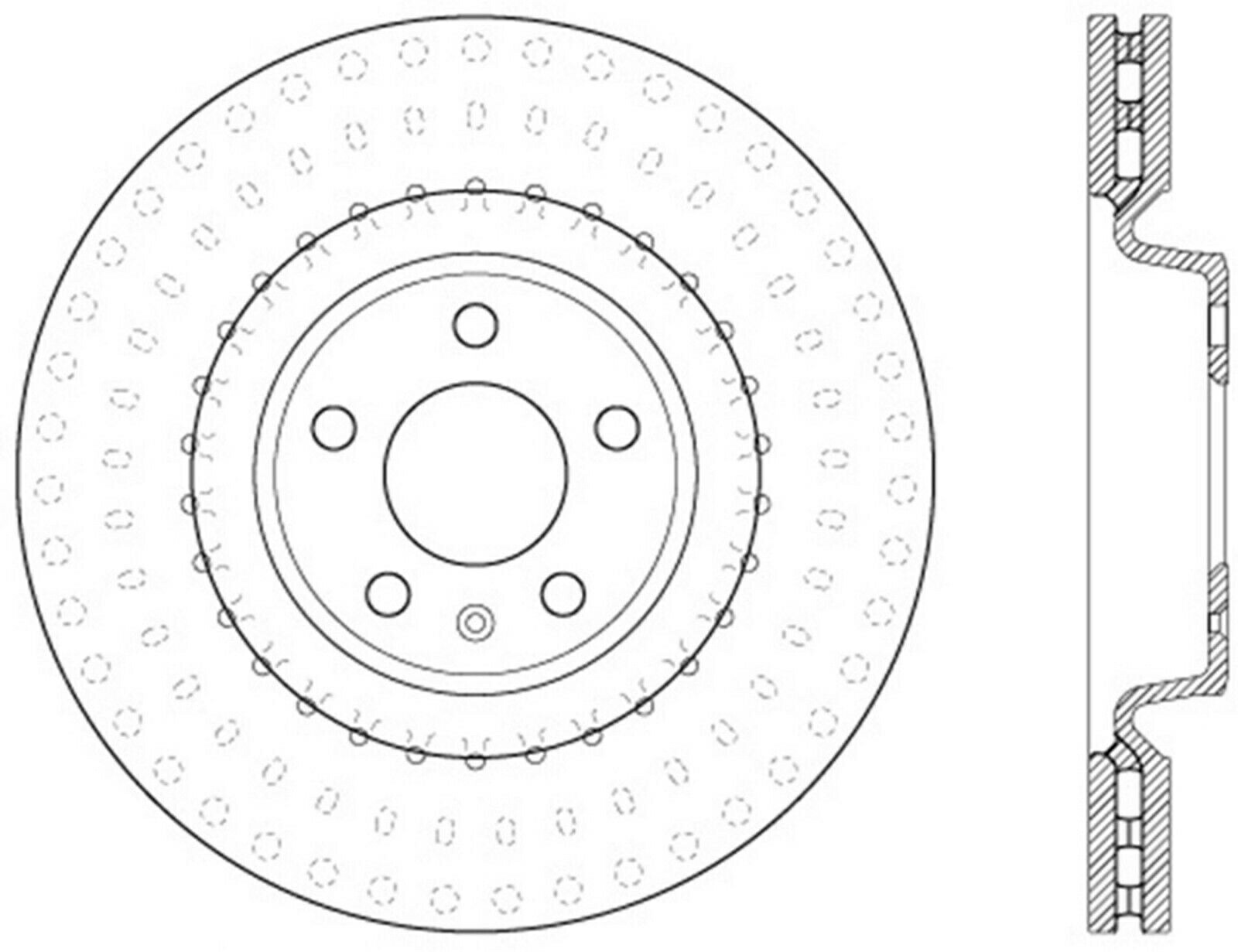 brake disc rotor アウディ /ポルシェ＃126.33138CSRのために、停止テックディスクブレーキロータースロットスロットスロットスロットスロット＃126.33138CSR StopTech Disc Brake Rotor Slotted Front Right for Audi / Porsche # 126.33138CSR【並行輸入品】 68,426円