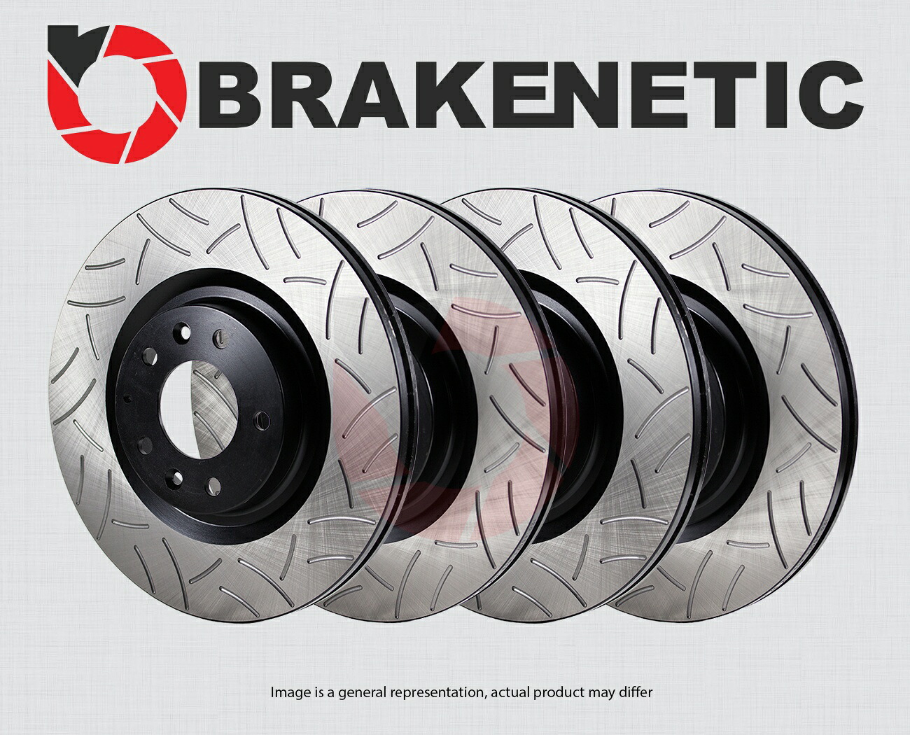 brake disc rotor [フロント+リア] Brakenetic Premium GTスロット付きブレーキディスクローターBPRS88742 [FRONT+REAR] BRAKENETIC PREMIUM GT SLOTTED Brake Disc Rotors BPRS88742【並行輸入品】