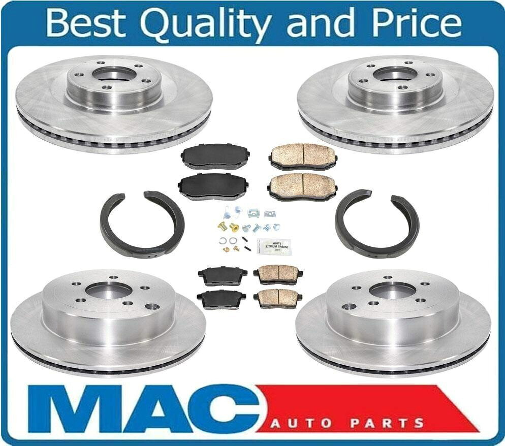brake disc rotor 07-10のFRTおよびリアローターセラミックパッドオールホイールドライブフォードエッジAWD 07-10 8pc Frt & Rear Rotors Ceramic Pads for 07-10 All Wheel Drive Ford Edge AWD 07-10 8pc【並行輸入品】
