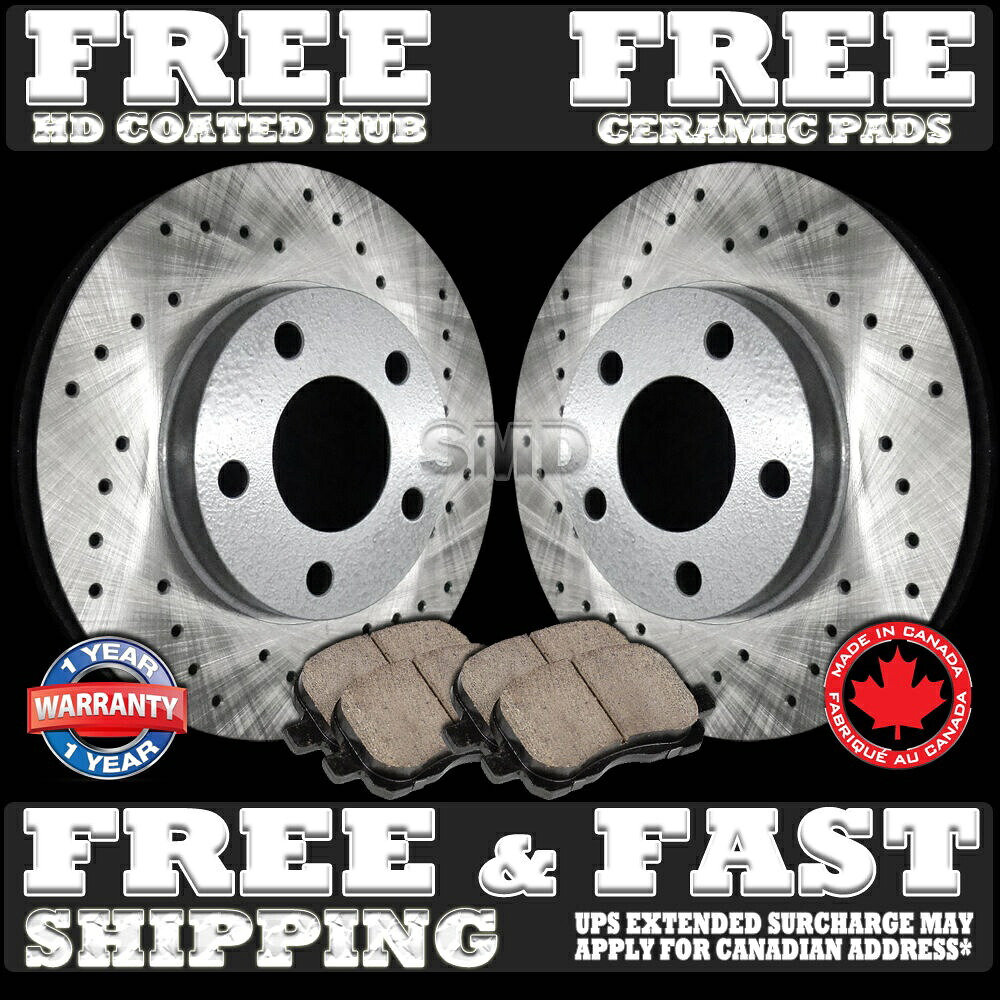 brake disc rotor P0623 FIT 2007 2008 2009 Mazda CX-9 CX9リアドリルブレーキローターセラミックパッド P0623 FIT 2007 2008 2009 Mazda CX-9 CX9 REAR Drilled Brake Rotors Ceramic Pads【並行輸入品】