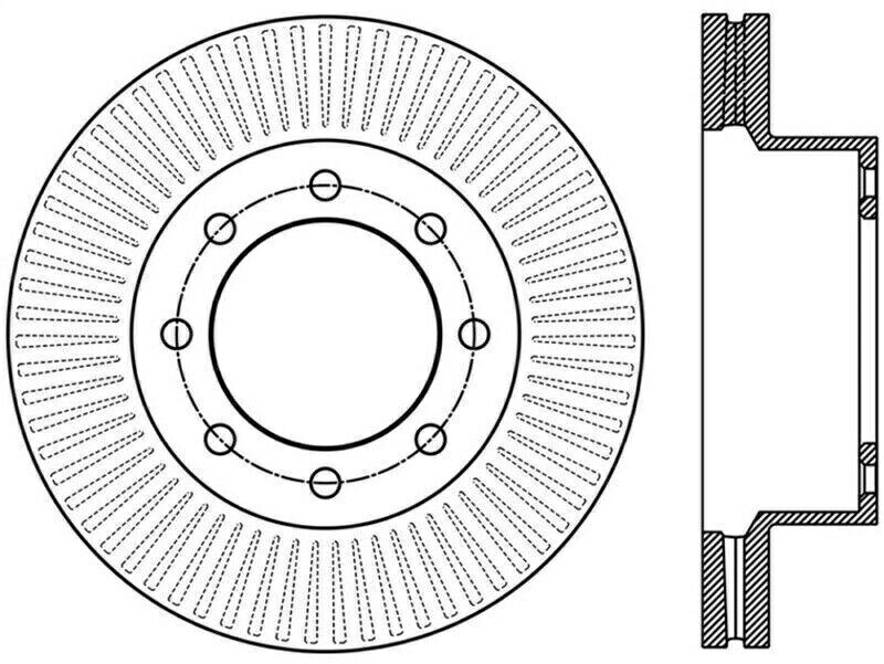 brake disc rotor 12-15フォードF-250/F-350フロント左スロットローターのSTOPTECHパワースロット StopTech Power Slot for 12-15 Ford F-250/F-350 Front Left Slotted Rotor【並行輸入品】