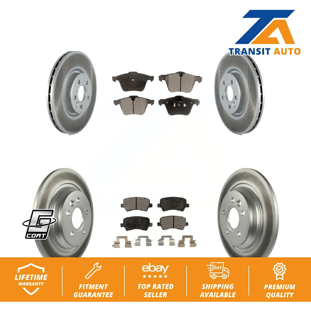 brake disc rotor ボルボS60 V70用のフロントリアコーティングディスクブレーキローターとセミメタルパッドキット Front Rear Coated Disc Brake Rotors And Semi-Metallic Pads Kit For Volvo S60 V70【並行輸入品】 68,426円