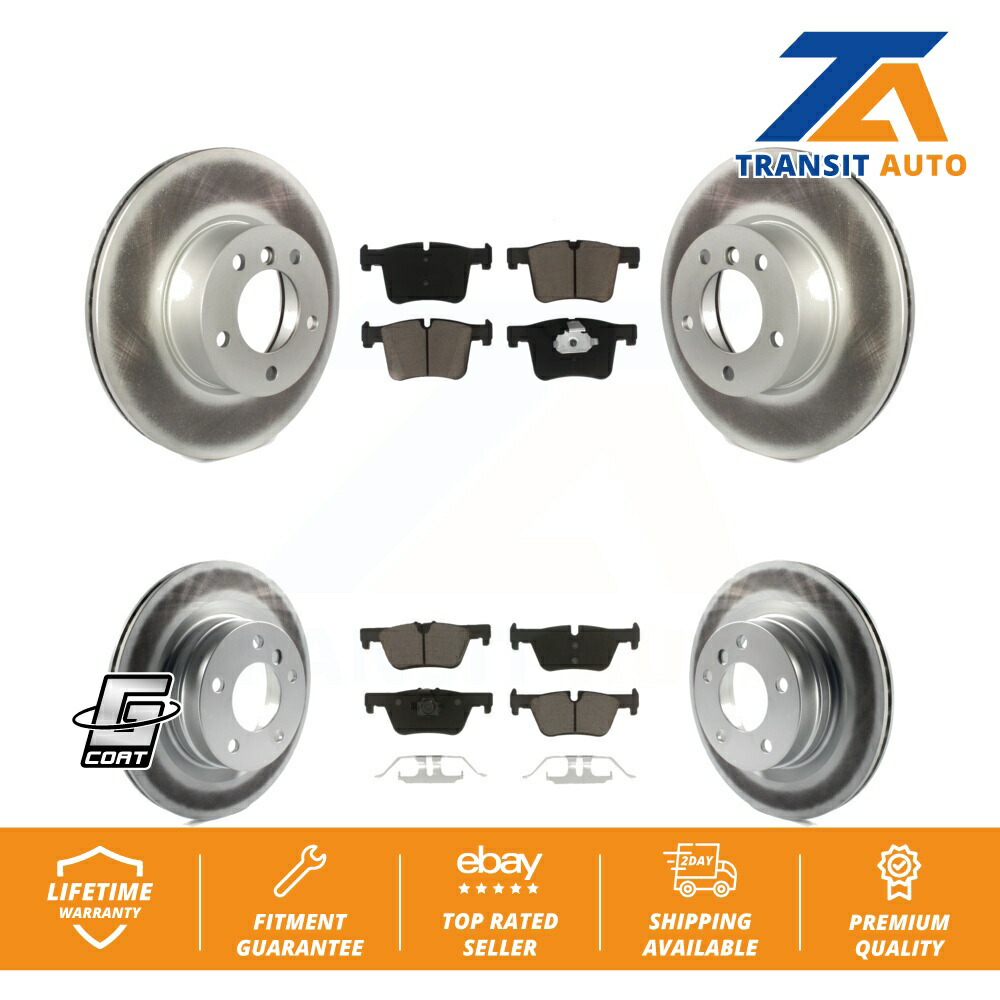 brake disc rotor BMW 320i 428i 228i 230i 328d用のフロントリアコーティングブレーキローター＆セラミックパッドキット Front Rear Coated Brake Rotor & Ceramic Pad Kit For BMW 320i 428i 228i 230i 328d【並行輸入品】