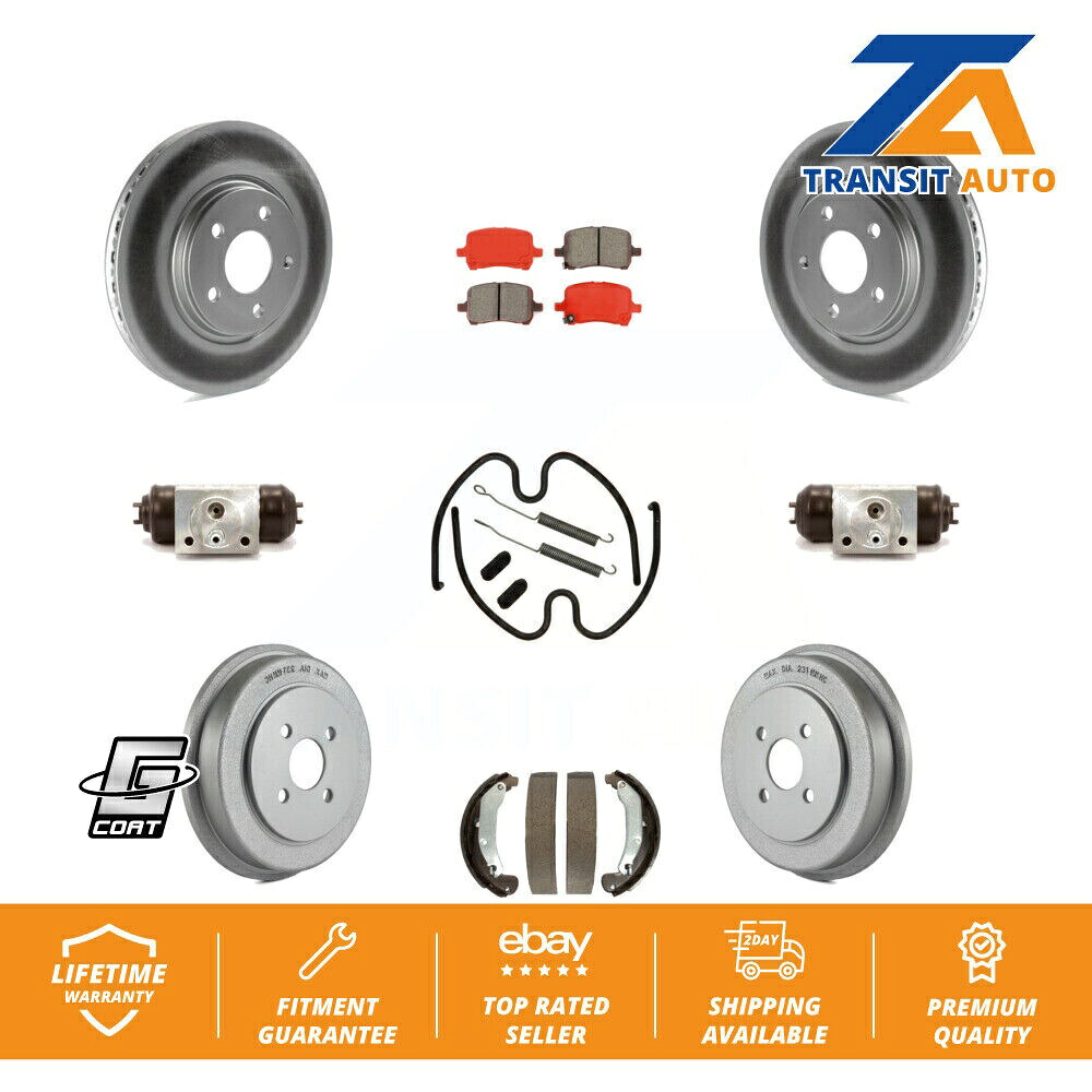 brake disc rotor ポンティアック追跡用のフロントリアコートブレーキローターローターセミメタリックパッドドラムキット（9PC） Front Rear Coat Brake Rotor Semi-Metallic Pad Drum Kit (9Pc) For Pontiac Pursuit【並行輸入品】 69,333円