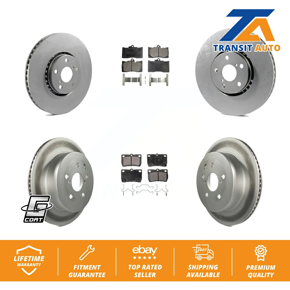 brake disc rotor レクサス用のフロントリアコーティングブレーキローターセラミックパッドキット(6PC)IS350 GS350 GS430 Front Rear Coated Brake Rotors Ceramic Pad Kit (6Pc) For Lexus IS350 GS350 GS430【並行輸入品】