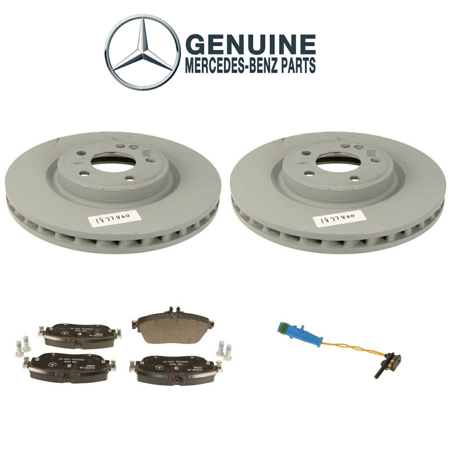 【楽天市場】brake disc rotor メルセデスC117 X156 CLA250用の本物のフロントブレーキキットローターパッドと