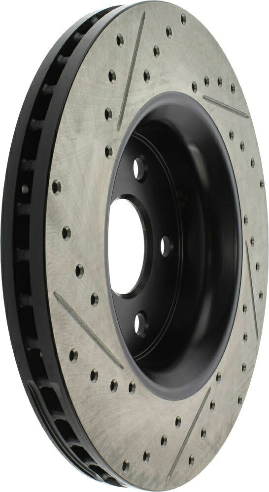 brake disc rotor ディスクブレーキロータースポーツクロスドリルとスロット付きフロント左stoptech 127.58008l Disc Brake Rotor-Sport Cross-Drilled and Slotted Front Left Stoptech 127.58008L【並行輸入品】