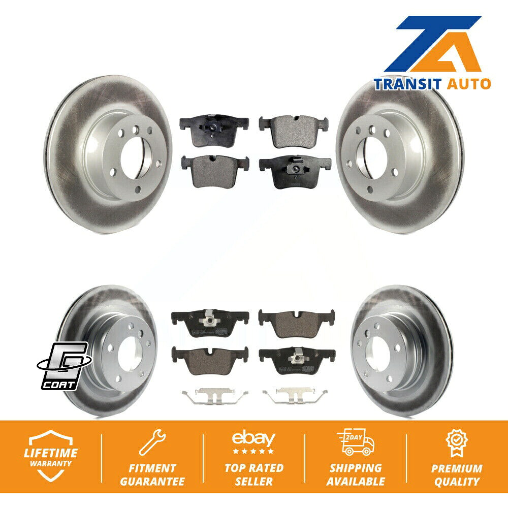 brake disc rotor BMW 320i 428i 228i 230i 328d用のフロントリアコーティングブレーキローター＆セラミックパッドキット Front Rear Coated Brake Rotor & Ceramic Pad Kit For BMW 320i 428i 228i 230i 328d【並行輸入品】