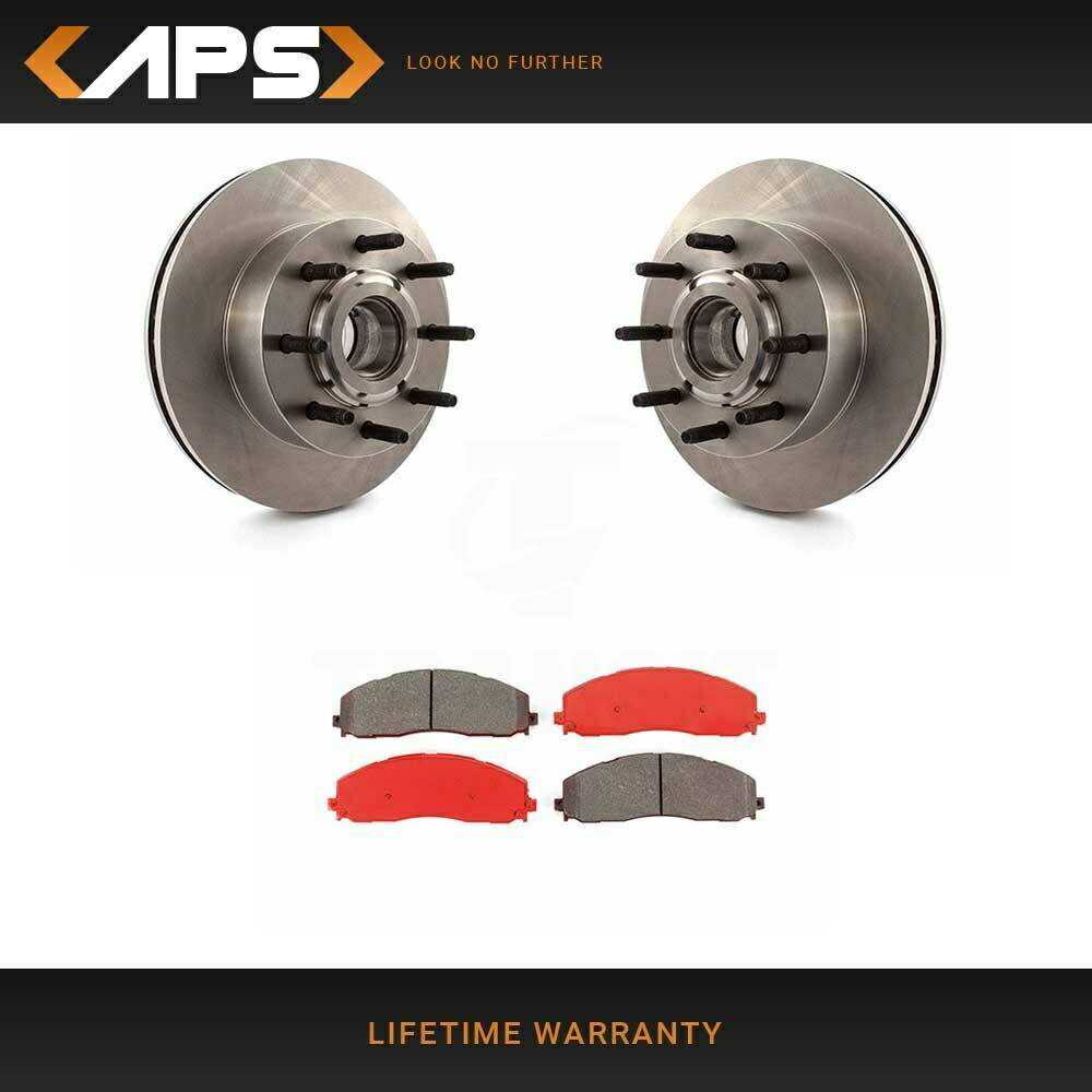brake disc rotor 2013年フォードF-350スーパーデューティ用のフロントディスクローターとセミメタルブレーキパッド Front Disc Rotors & Semi-Metallic Brake Pads For 2013 Ford F-350 Super Duty【並行輸入品】