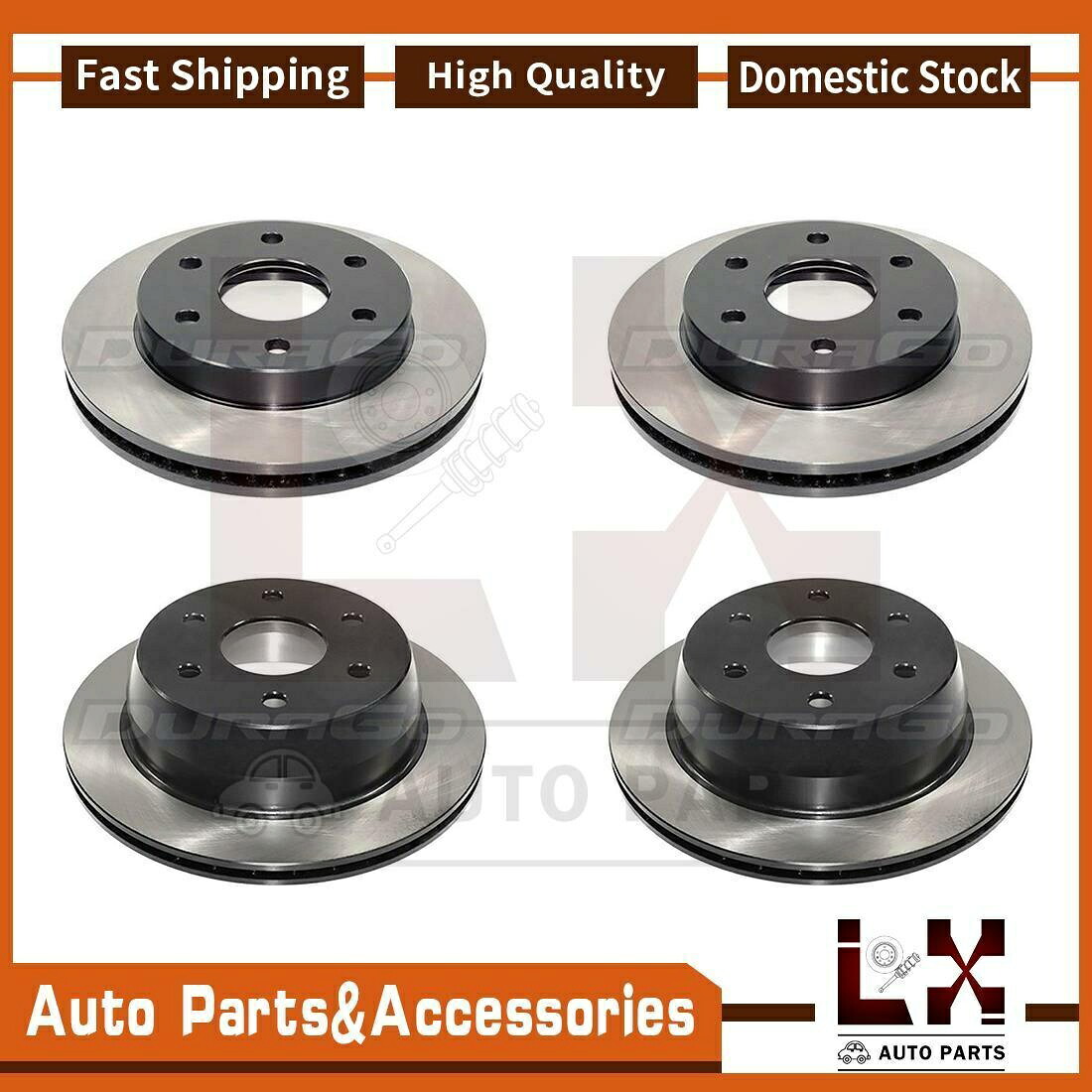 brake disc rotor 4PCSデュラゴディスクブレーキローターフロントリアフィットアバランシェ1500シボレー2002-2002 4PCS DuraGo Disc Brake Rotor Front Rear Fits Avalanche 1500 Chevrolet 2002-2002【並行輸入品】