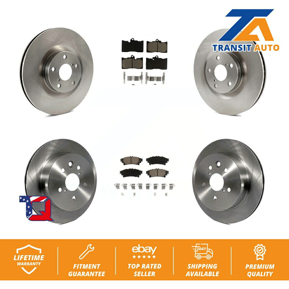 brake disc rotor フロントリアブレーキローター＆セラミックパッドキット（6PC）14-15レクサスIS350 C Fスポーツ Front Rear Brake Rotor & Ceramic Pad Kit (6Pc) For 14-15 Lexus IS350 C F Sport【並行輸入品】