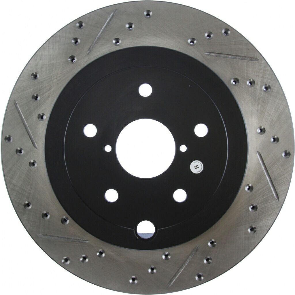 brake disc rotor Subaru WRX STI 2015-2017 Sport Drilled＆Slotted Brake RotorのStopTech StopTech For Subaru WRX STI 2015-2017 Sport Drilled & Slotted Brake Rotor【並行輸入品】