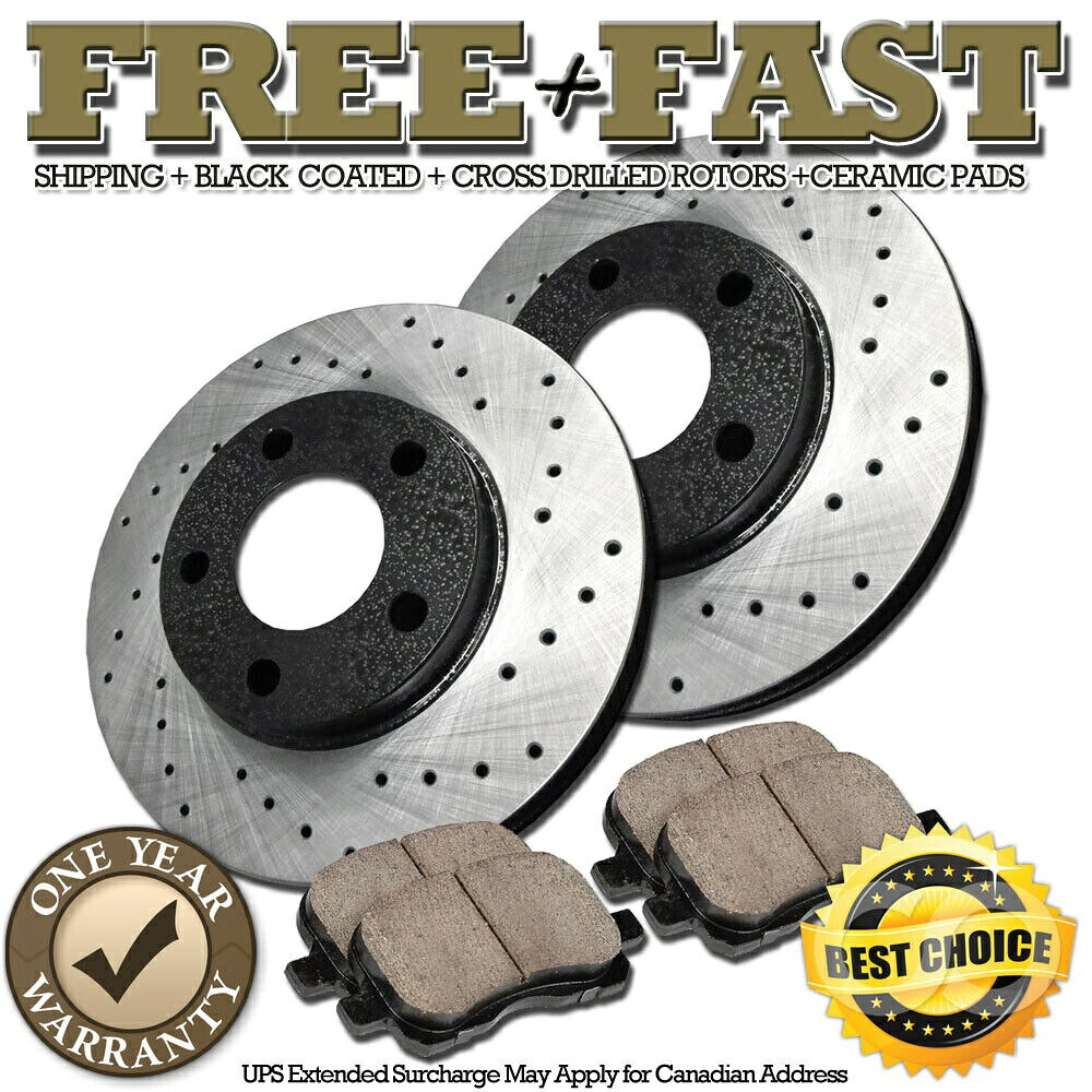 brake disc rotor H1068 2005 2007 2007 Ford Crown Victoriaのフロントブラックブレーキローターパッド H1068 FRONT BLACK Brake Rotors Pads FOR 2005 2006 2007 Ford Crown Victoria【並行輸入品】