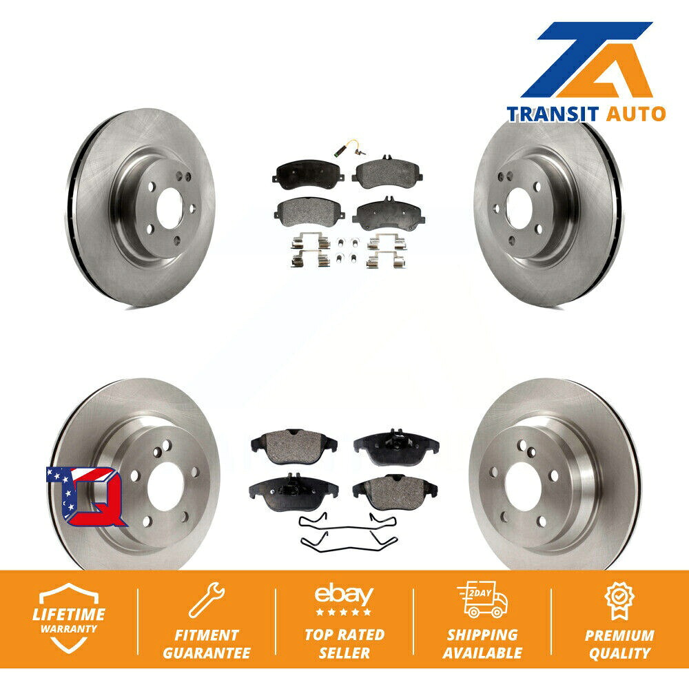 brake disc rotor メルセデスベンツGLK350 GLK250用のフロントリアブレーキローターとセミメタルパッドキット Front Rear Brake Rotor And Semi-Metallic Pad Kit For Mercedes-Benz GLK350 GLK250【並行輸入品】