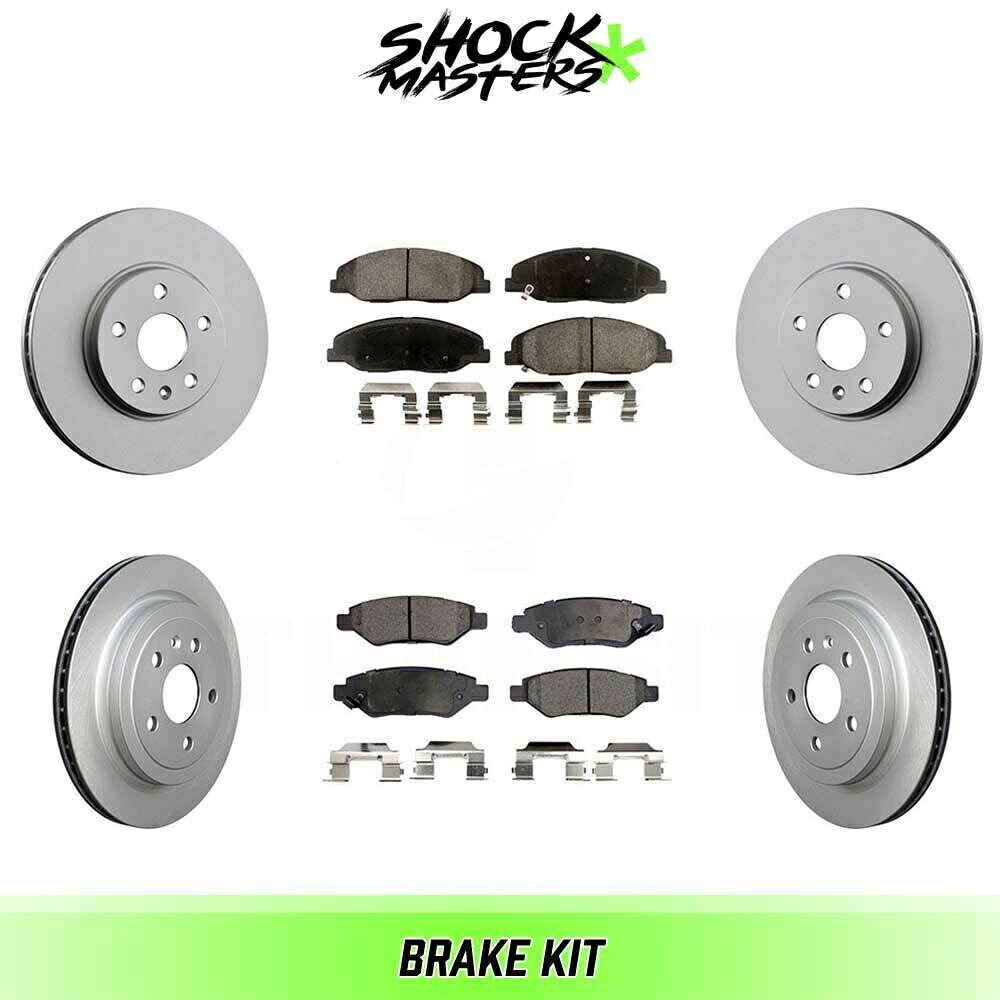 brake disc rotor 2012-2013 CTS 315mmのフロント&リアセラミックブレーキパッド&コーティングローターキット Front & Rear Ceramic Brake Pad & Coated Rotor Kit for 2012-2013 CTS 315mm【並行輸入品】